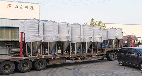 山東精鷹生產的1000l精釀啤酒設備完成 組織發貨現場